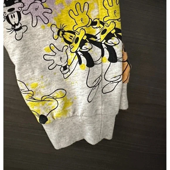 Disney Goofy Tie Dye Sweatpants Large 38x31 Vintage Style Cartoon Lounge Joggers - Picture 3 of 4